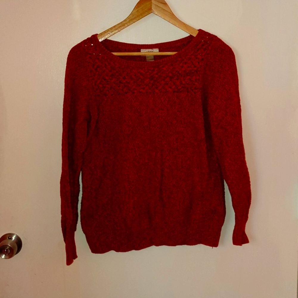 Burnt orange sweater